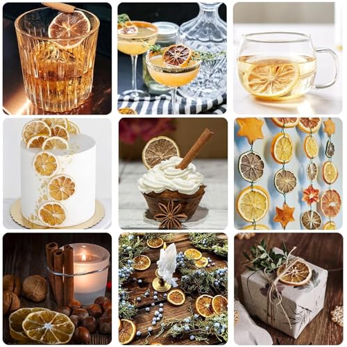 WYLSBSP Dried Lemon Slices for Cocktails/Tea/Cake Decoration, 17.63oz