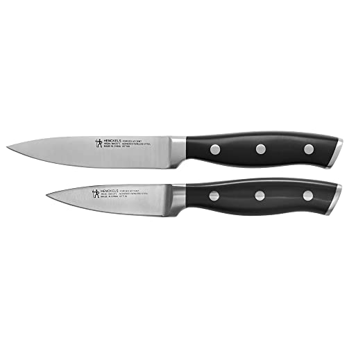 HENCKELS German Engineered Forged Paring Knife Set in Black
