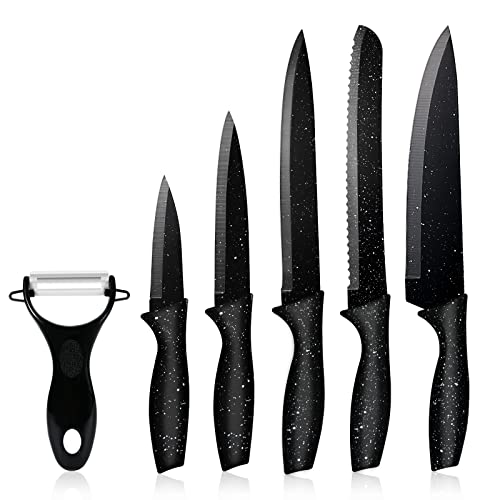Ergonomic JunJing Kitchen Knife Set, Sharp Stainless Steel
