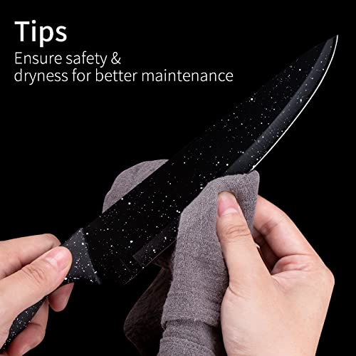 Ergonomic JunJing Kitchen Knife Set, Sharp Stainless Steel