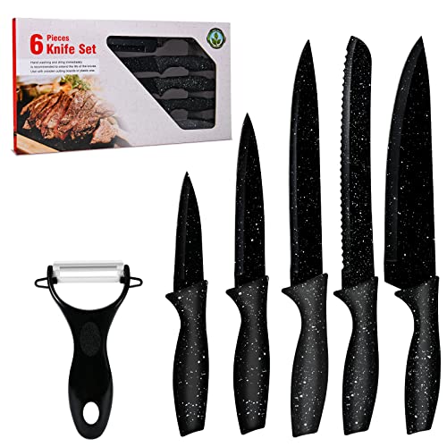 Ergonomic JunJing Kitchen Knife Set, Sharp Stainless Steel