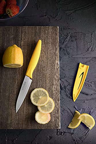 VITUER 4PCS Paring Knife Set, 4 Inch Peeling Knife