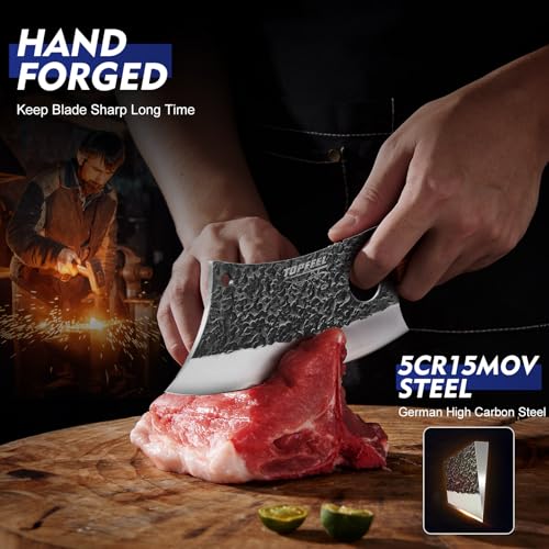 Hand Forged Serbian Chef Knife Set for BBQ