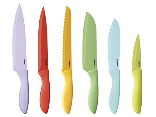 Cuisinart 12-Piece Colorful Kitchen Knife Set with Guards