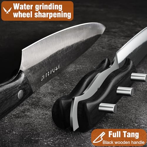 Naitesen Hand-Forged Kitchen Knife Set for Raw Food