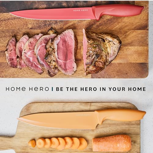 11-Piece Kitchen Knife Set with Sharpener - High-Quality Stainless Steel Block Set