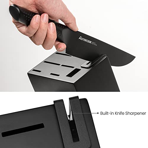 Astercook 15-Piece Chef Knife Set with Built-in Sharpener