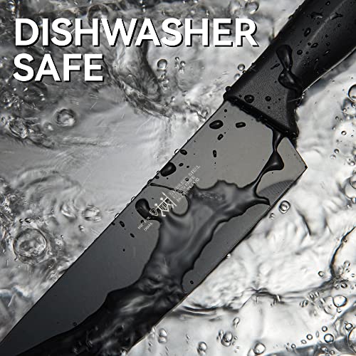 HUNTER.DUAL 15-Piece Kitchen Knife Set with Self-Sharpening Block