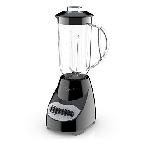 BLACK+DECKER 10-Speed Countertop Blender, Dishwasher-Safe, Stainless Steel Blade