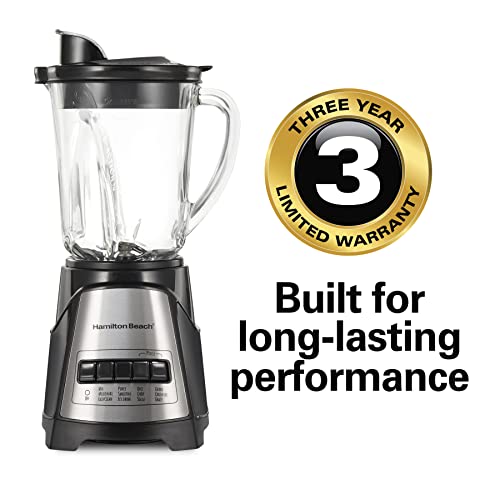 Hamilton Beach Power Elite Wave Blender for Shakes/S smoothies, 12 Functions