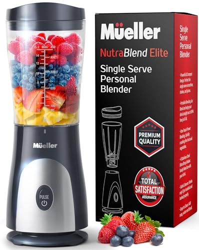 Mueller Personal Blender for Shakes and Smoothies, 15 Oz