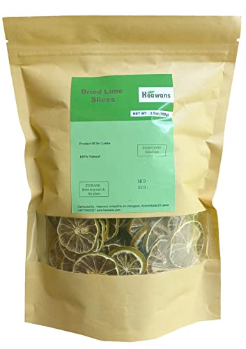 Raw Dried Lime Slices 3.5oz (100g)