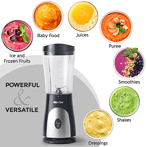 Mueller Personal Blender for Shakes and Smoothies, 15 Oz