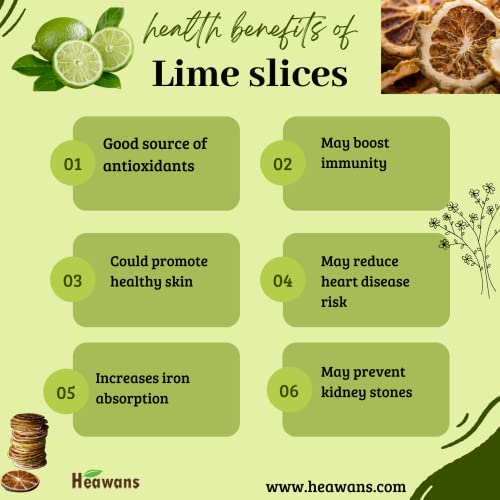 Raw Dried Lime Slices 3.5oz (100g)