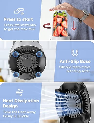 Ganiza Smoothie Blender & Grinder Combo for Kitchen