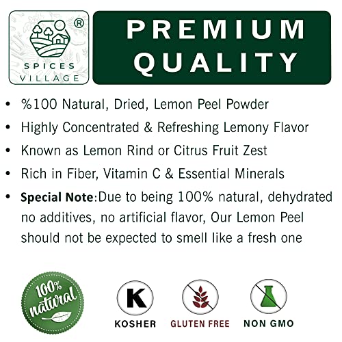 Organic Lemon Peel Powder - 4 oz Bag