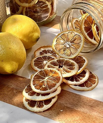 Premium Dehydrated Lemon Slices - 40 Slices - Natural