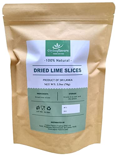 Zesty Citrus Delight - Premium Dried Lime Slices (2.5oz/70g)