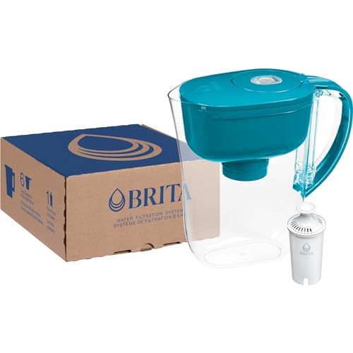 Brita Metro Water Filter Pitcher, BPA-Free Water Pitcher, Replaces 1,800 Plastic Water Bottles a Year, Lasts Two Months or 40 Gallons, Includes 1 Filter, Kitchen Accessories, Small - 6-Cup Capacity