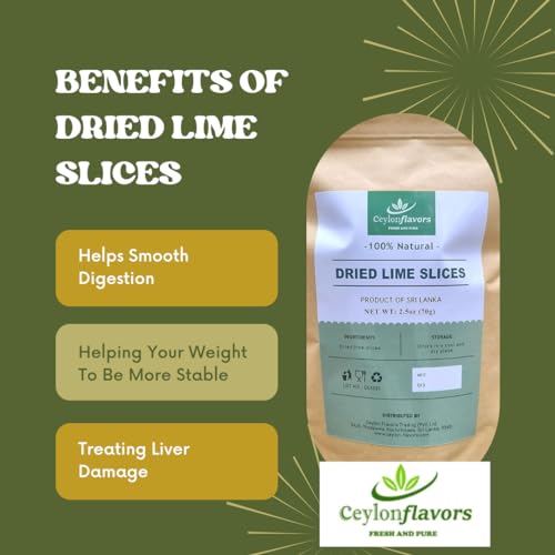 Zesty Citrus Delight - Premium Dried Lime Slices (2.5oz/70g)