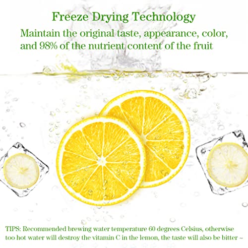 1-Pack Freeze Dried Lemon Slices for Healthy Drinks