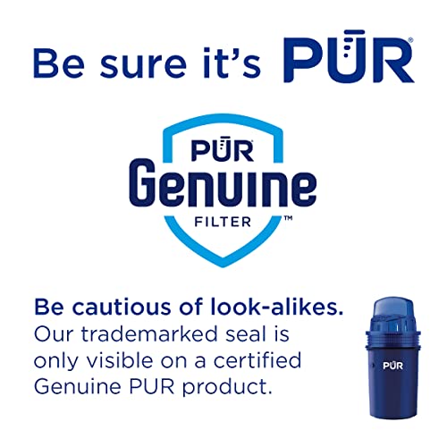 PUR Water Pitcher & Dispenser Replacement Filter 2-Pack, Genuine PUR Filter, 2-in-1 Powerful Filtration and Faster Filtration, 4-Month Value, Blue (PPF900Z2)