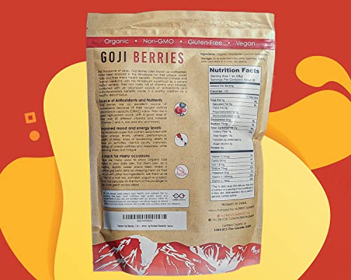 Organic 2lbs Raw Dried Goji Berries - USDA Certified