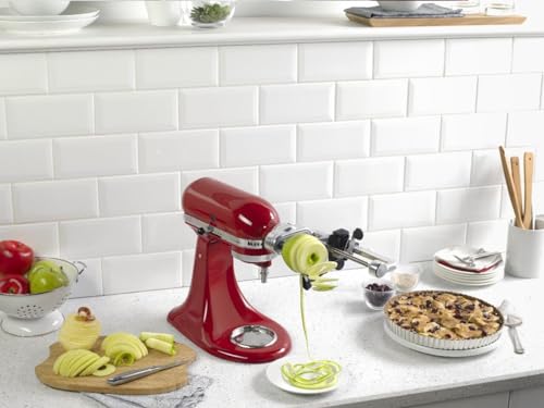 KitchenAid Fruit and Vegetable Spiralizer Attachment Stand Mixer, Polished Aluminum