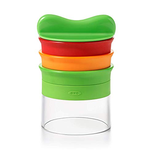 OXO Good Grips 3-Blade Hand-Held Spiralizer, Green, Red, & Orange
