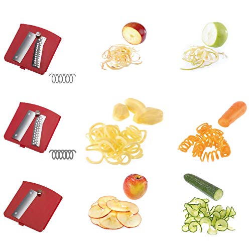 Westmark Stainless Steel Tri-Blade Vegetable Spiral Slicer Spiralizer