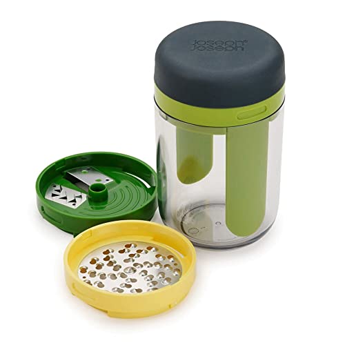 Joseph Joseph Spiro Hand Held Vegetable Slicer Spiralizer, Spaghetti Zoodle Zucchini Noodle Food Maker Spiraliser- Green