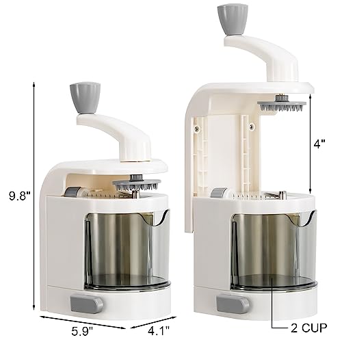 Maxceysen 4-IN-1 Vegetable Spiralizer Rotating Blade Veggie Spiralizer Zucchini Noodle Maker with Strong Suction Cup Spiral Vegetable Cutter Slicer