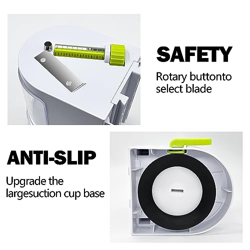 Vegetable Spiralizer (4-in-1 Rotating Blades) Zucchini Noodle Maker With Strong Suction Cup, ITELLY Multipurpose Vegetable Slicer, Manual Zoodles Spiralizer For Zucchini Potato Pasta