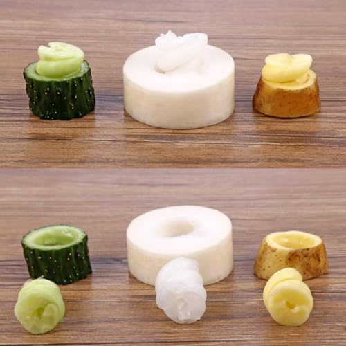 Stainless Steel Veggie Spiralizer: Cucumber Slicer Veggie Spiral Cutter Coil Potatoes Slicer Spiral Coiler Screw Slicer Cutter for Fruits Vegetables Spiralizer to Rotate Carrot