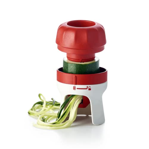 TUPPERWARE Brand Handy Spiralizer - Turns Vegetables into Veggie Spaghetti - Easy to Use & Compact - Dishwasher Safe & BPA Free