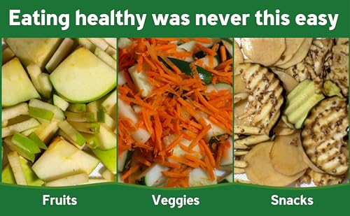 QuickSavor Vegetable Chopper and Cheese Grater, PRO Multifunctional 24-in-1 Chopper Vegetable Cutter, Anti-Slip Container, Safety Gloves, Chop-Cut-Spiralizer, Easy Clean, Food Grade Material