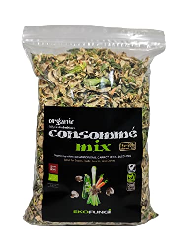 EF EKOFUNGI 100% Organic Dehydrated Vegetables & Mushrooms Blend