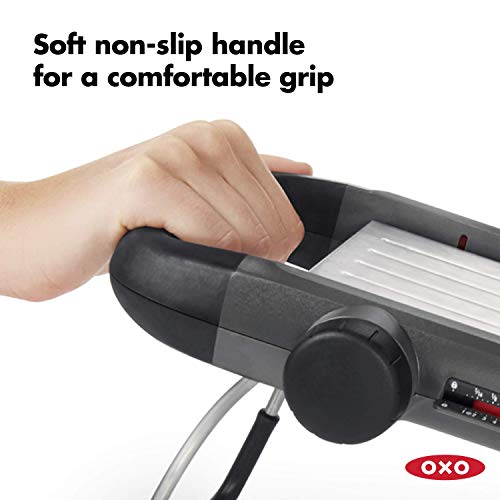 OXO Good Grips Chef's Mandoline Slicer 2.0, Black & Steel