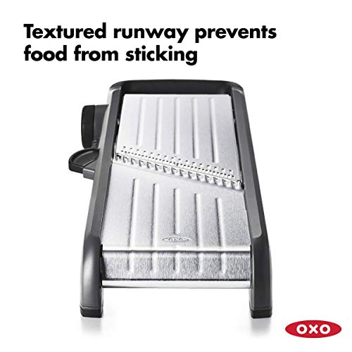 OXO Good Grips Chef's Mandoline Slicer 2.0, Black & Steel