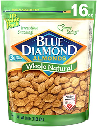 Raw Whole Natural Blue Diamond Almonds, 16 oz