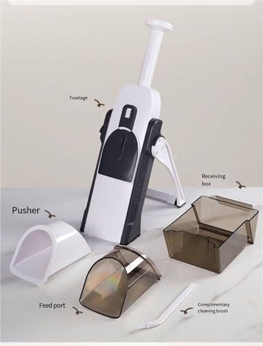 Safe Mandoline Slicer Kitchen Essentials Tool Mandoline Slicer and Vegetable Cutter 5 in 1 Slicer, Potato Slicer,Cheese Shredder Vegetable Slicer & Vegetable Chopper