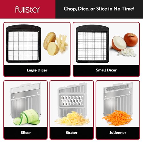 Mandoline Slicer for Kitchen - Vegetable Slicer Vegetable Cutter, Onion Slicer, Veggie Cutter, Food Slicer, Veggie Slicer, Fruit Slicer, Vegetable Spiralizer, Cheese Grater (Mandoline & Chopper Clear)