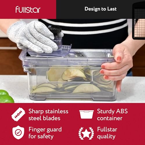 Mandoline Slicer for Kitchen - Vegetable Slicer Vegetable Cutter, Onion Slicer, Veggie Cutter, Food Slicer, Veggie Slicer, Fruit Slicer, Vegetable Spiralizer, Cheese Grater (Mandoline & Chopper Clear)