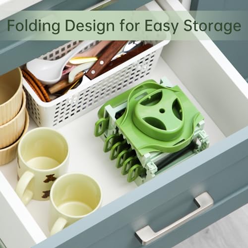 HAIXIN HOME Mandoline Slicer for Kitchen, 6 in 1 Food Slicer with Hand Holder, Interchangeable Cheese Grater with 6 Blades, Professional Vegetable Slicer for Salad