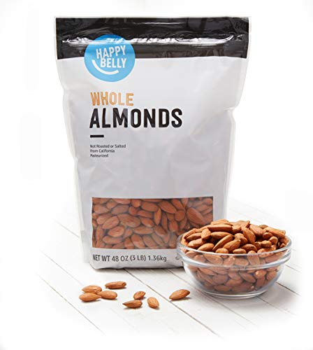 Happy Belly Raw Almonds, 48 oz (1 Pack)