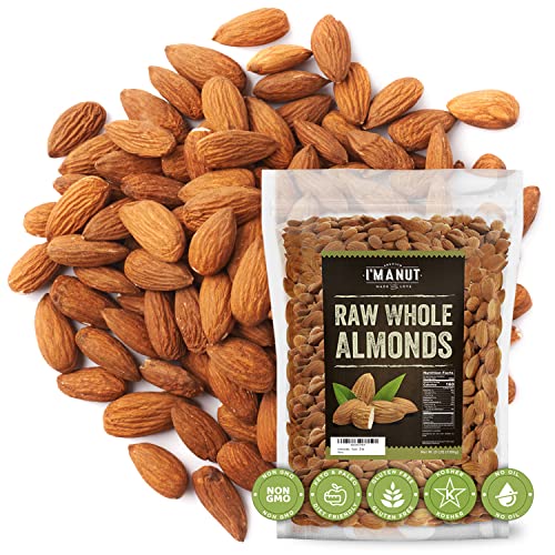 Natural 3lb Whole Almond Tested Gluten & Peanut Free