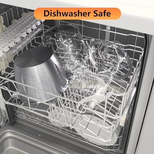 Food Processor, Electric Meat Grinder with Two 8 Cups Bowls, Food Chopper with 1 Bi-Level Blades, 2 Speed Onion Chopper for Meats, Garlic, Baby Food