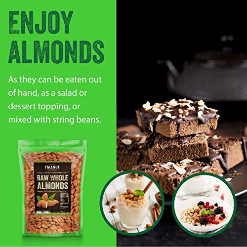 Natural 3lb Whole Almond Tested Gluten & Peanut Free