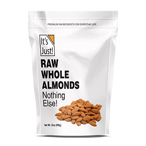 Raw California Whole Almonds, 32oz - Premium Grade