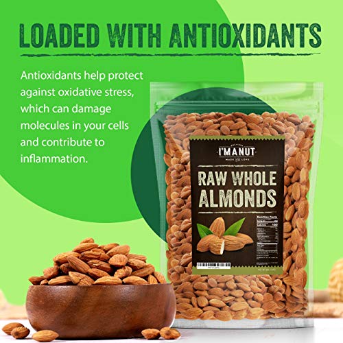 Natural 3lb Whole Almond Tested Gluten & Peanut Free